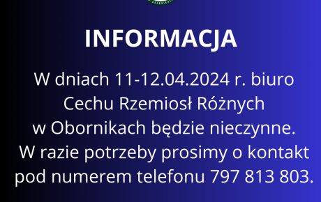 Informacja 11-12.04.2024 r.