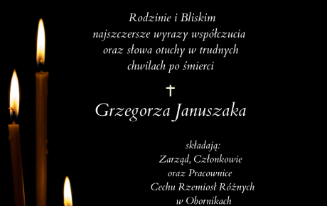 Żegnamy Grzegorza Januszaka