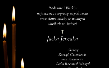 Żegnamy Jacka Jerzaka
